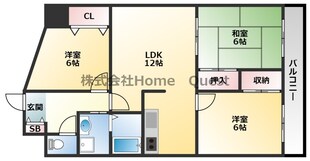 ヴィラはぎわらの物件間取画像